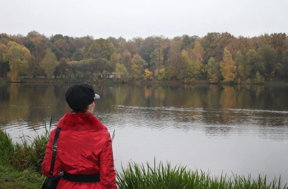 red jacket and yellow leaves #2