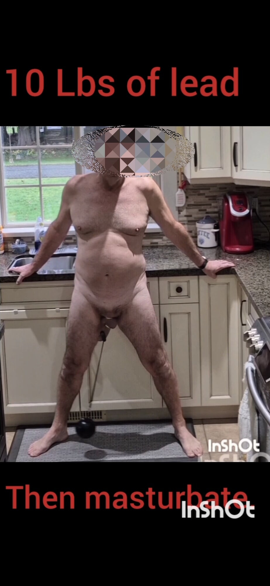 Stretching with lead weight #2