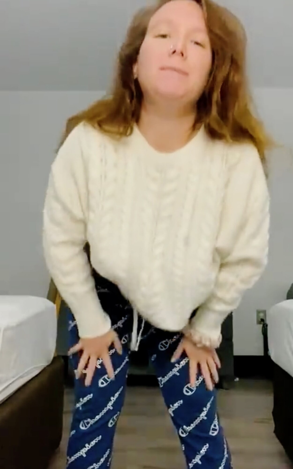 My 61F maid had me pose nude in white turtleneck sweaters #18