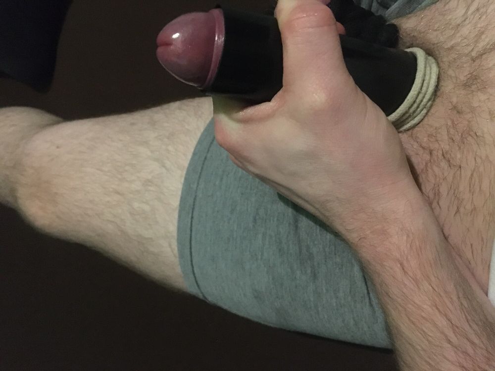 Bound Dick And Balls And Homemade Cocksleeve  #59