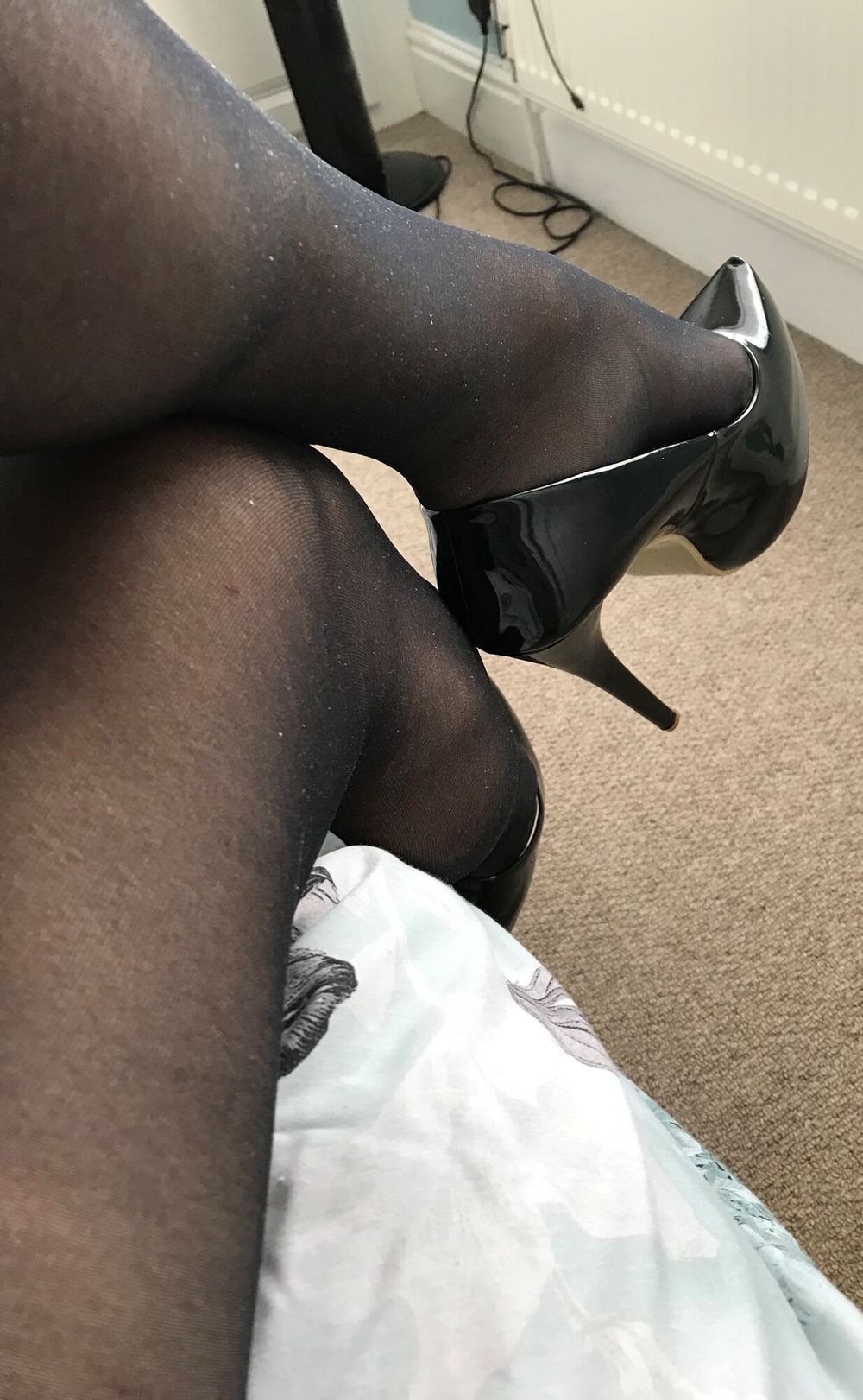 black tights &amp; heels close-up #3