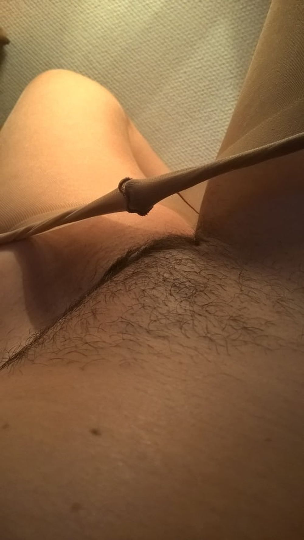 My beautiful hairy wife selfies in pantyhose #9