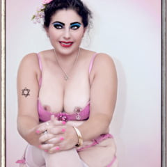 Amelie in Lavender Lingerie