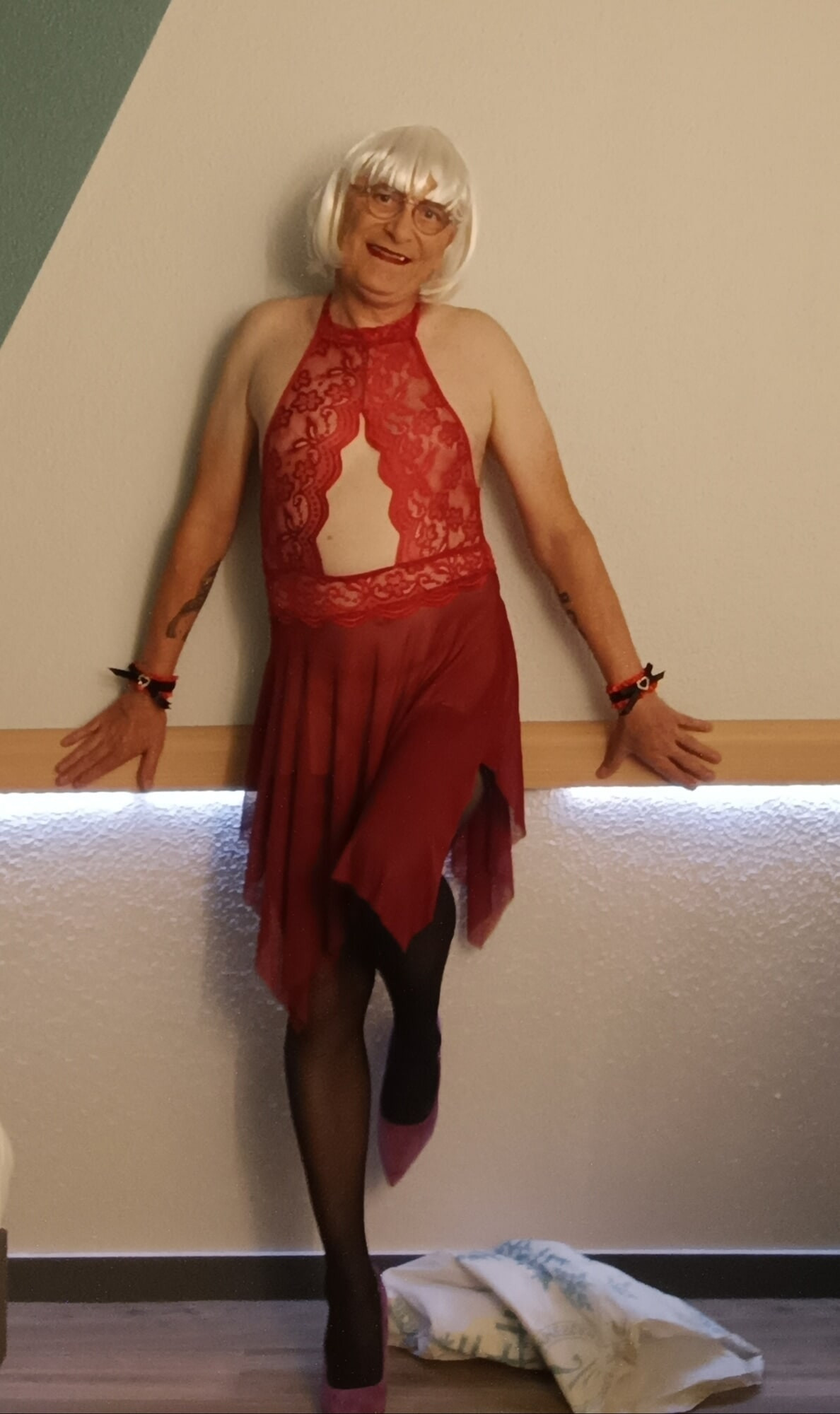 En rouge