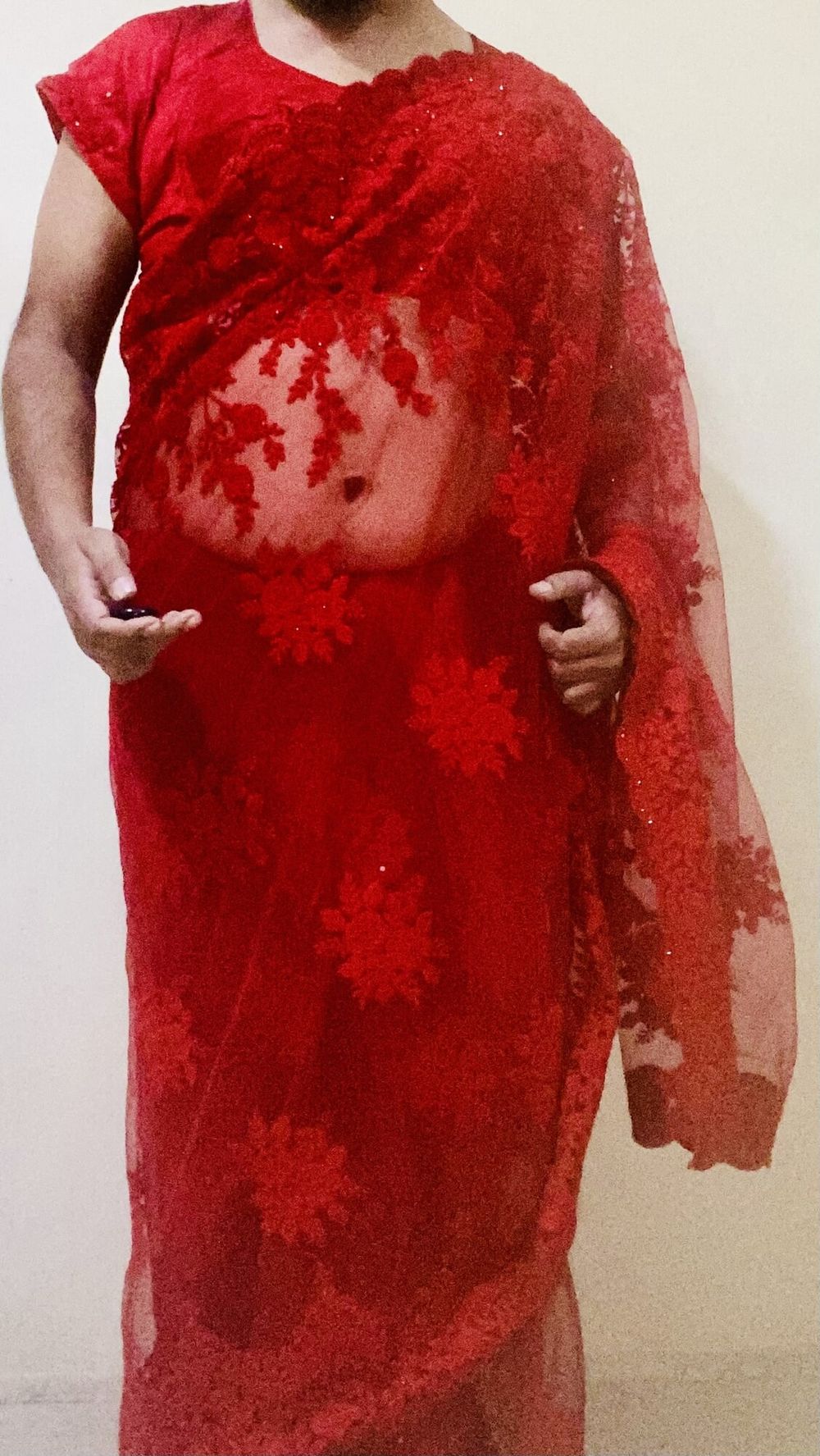 Red saree #23