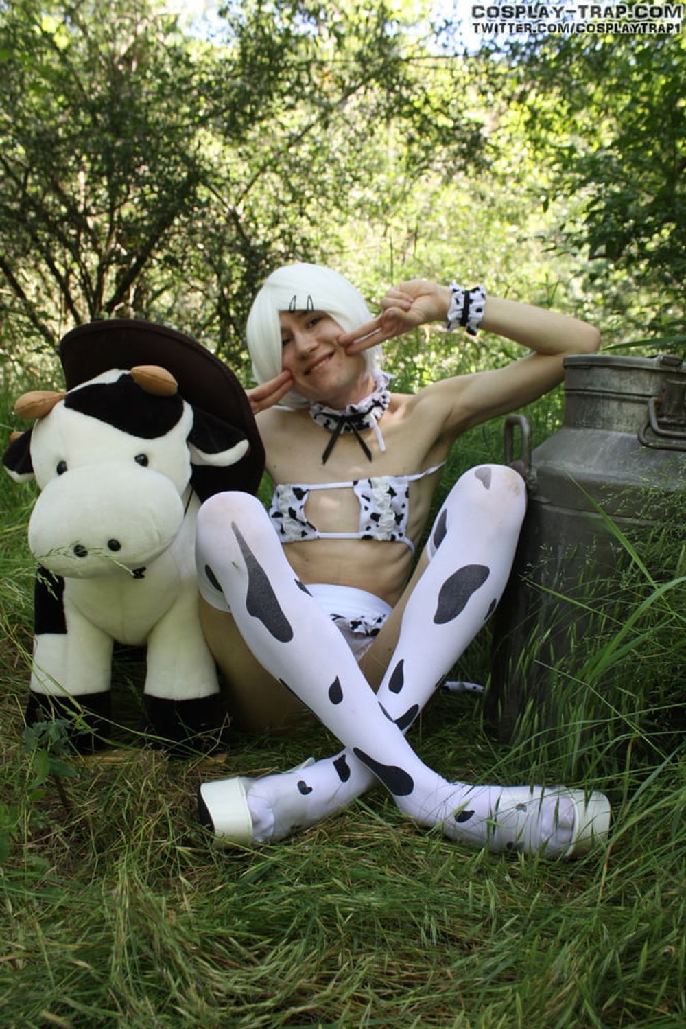  Crossdress trap cow in the wild #3