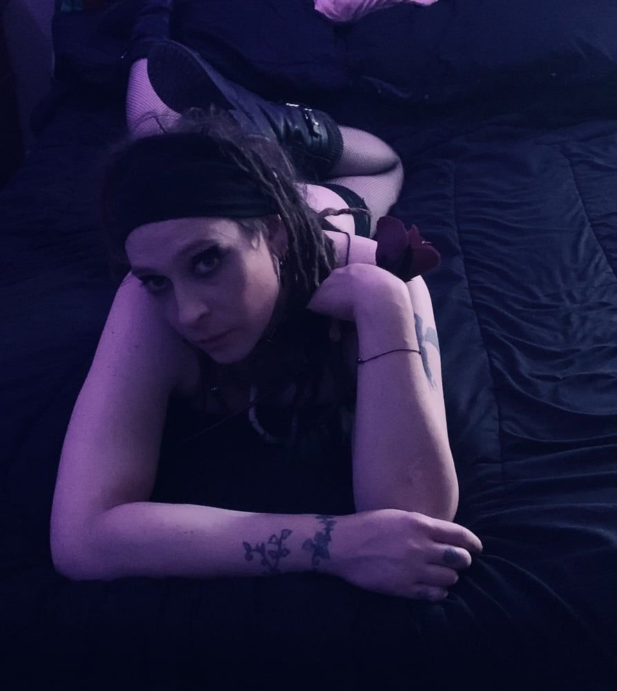 Goth Trans girl in bondage  #7