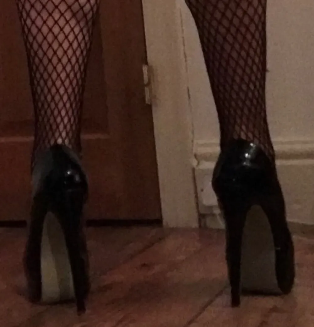 wife's fishnet stockings (2) #6