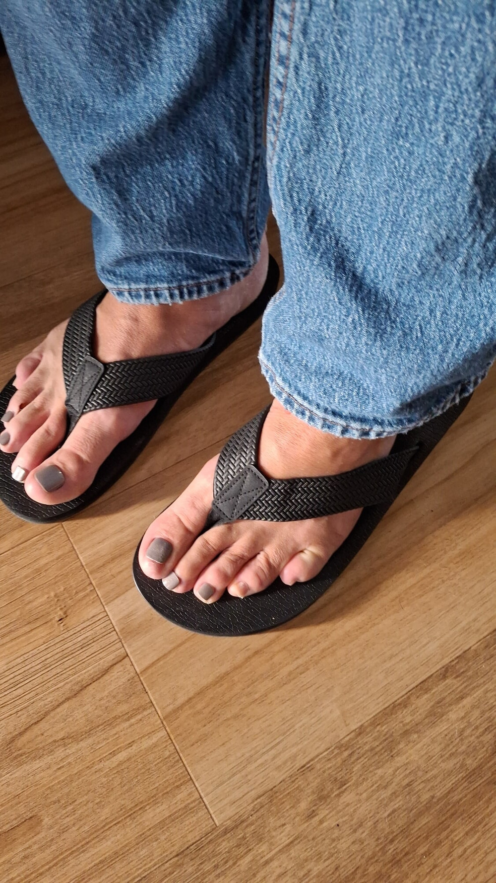 Do you like my feet in jeans? #8