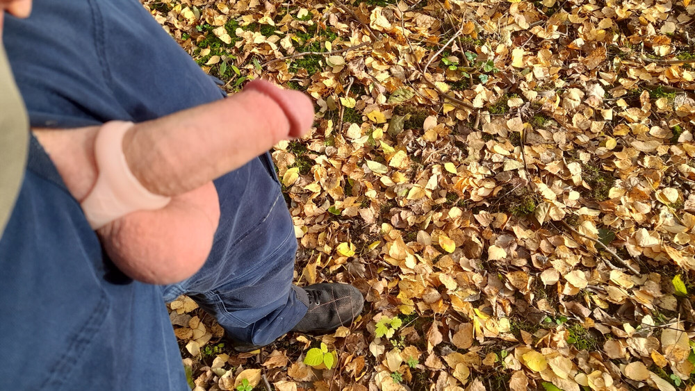 Outdoor den Schwanz wichsen. #7