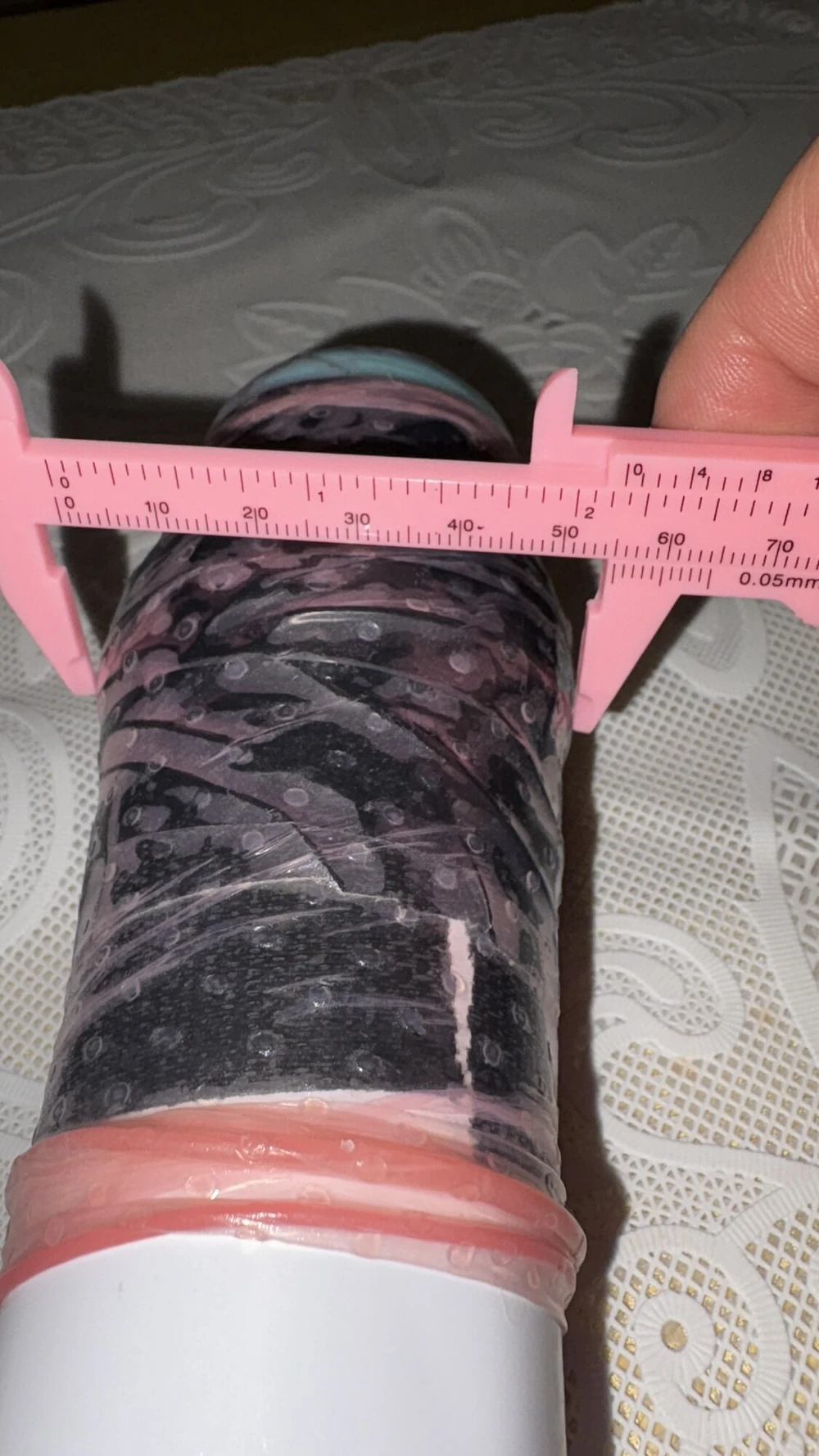 Homemade 55mm diameter dildo,