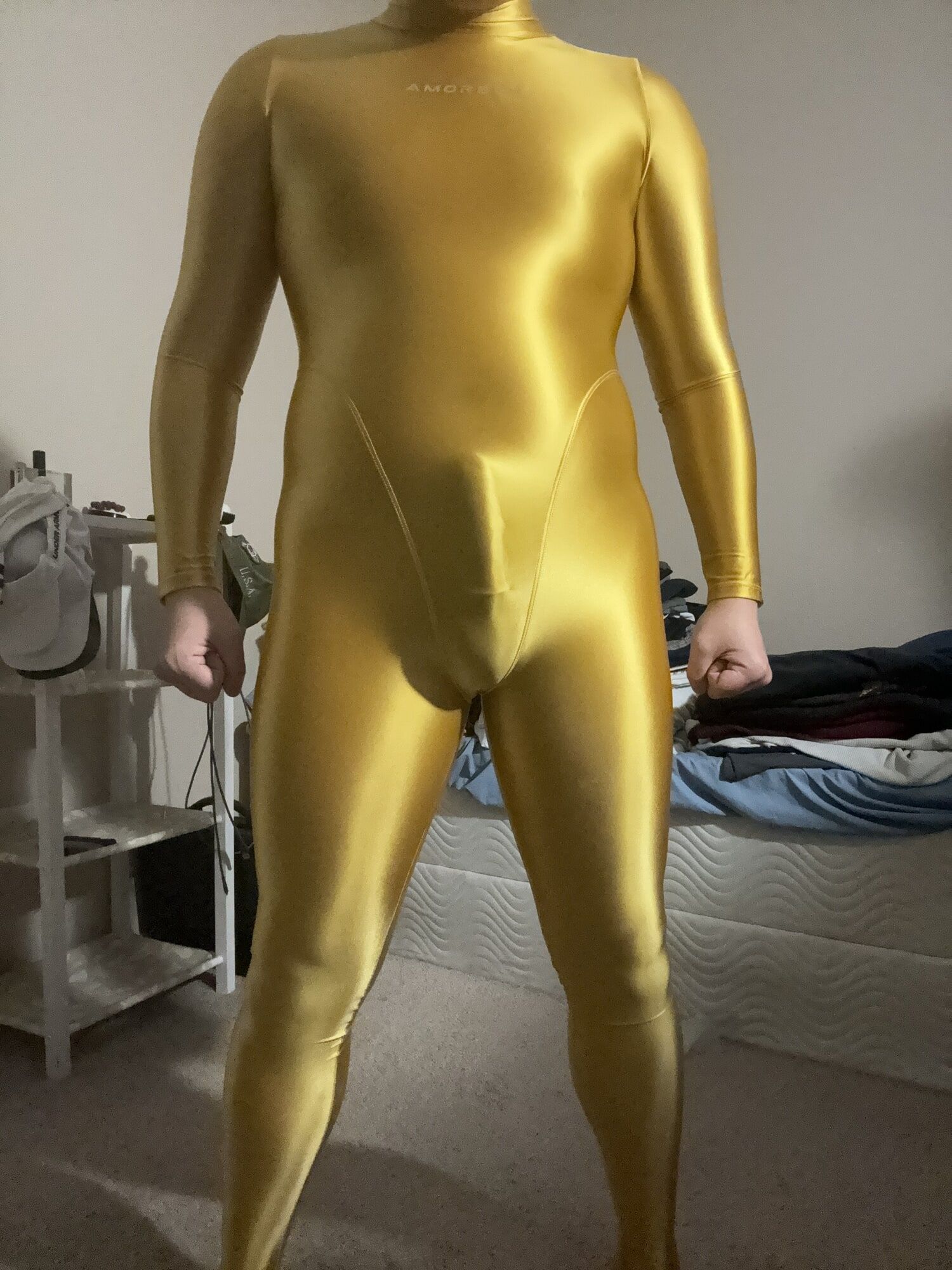 Yellow Gold Amoresy Spandex Suit #5