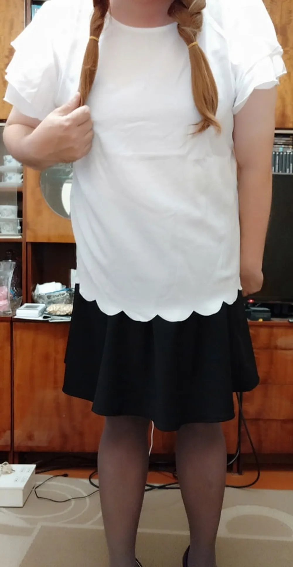 black skirt&amp;white blouse p.3 #11