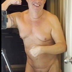 Messing around in the bathroom