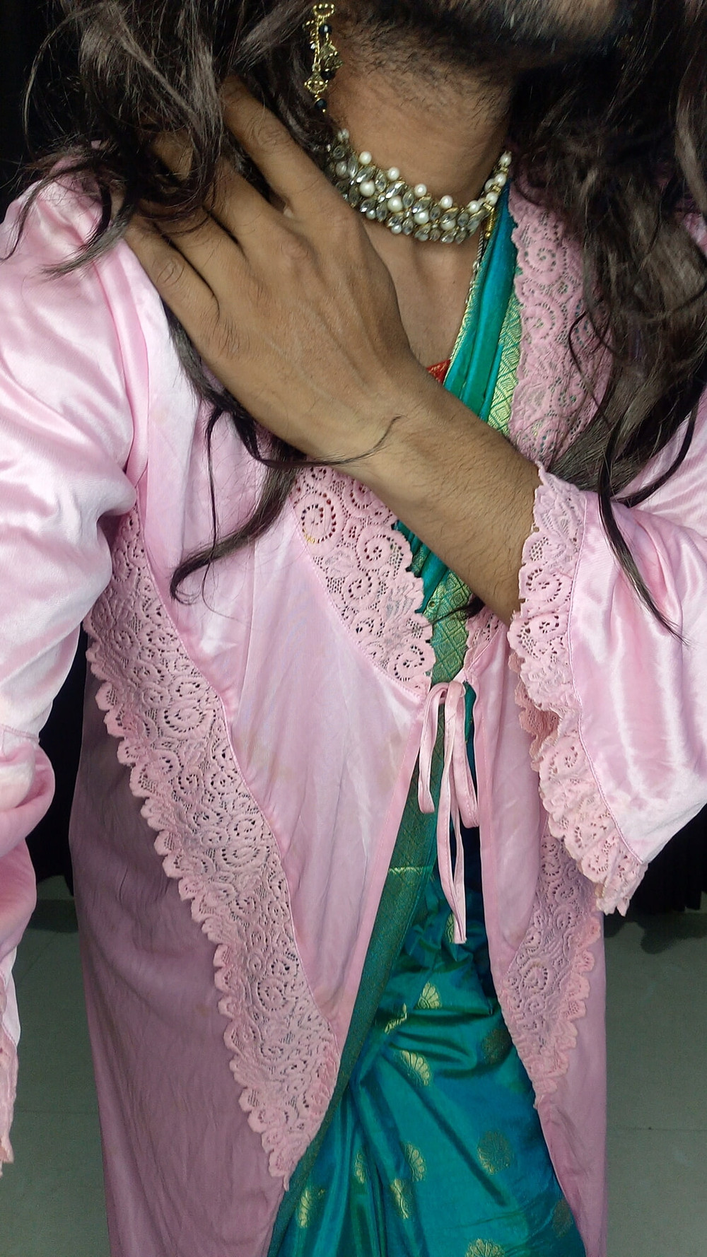 Indian stepmom sexy blou saree and peticot #20