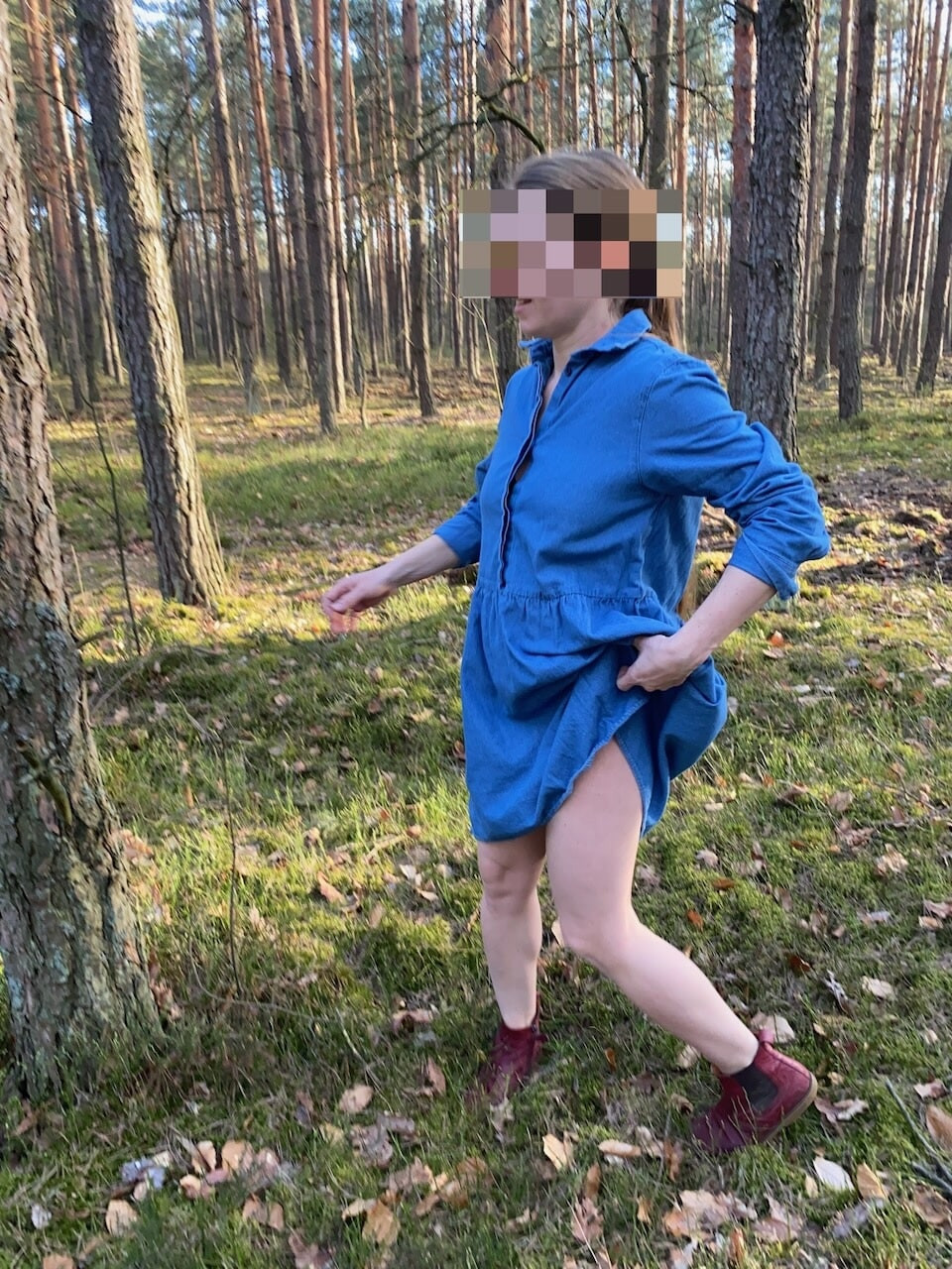 Bare bum in the forest #16