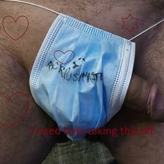 Cock and a Face Mask