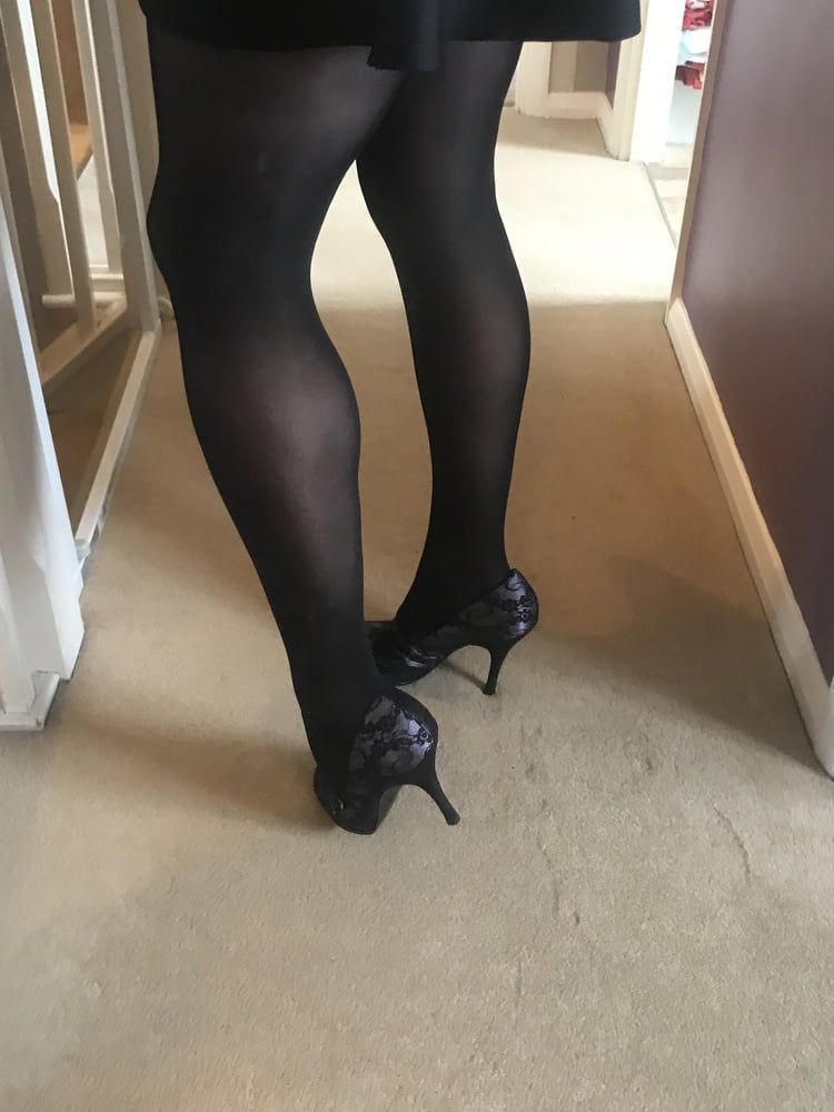 Black hold up stockings #38