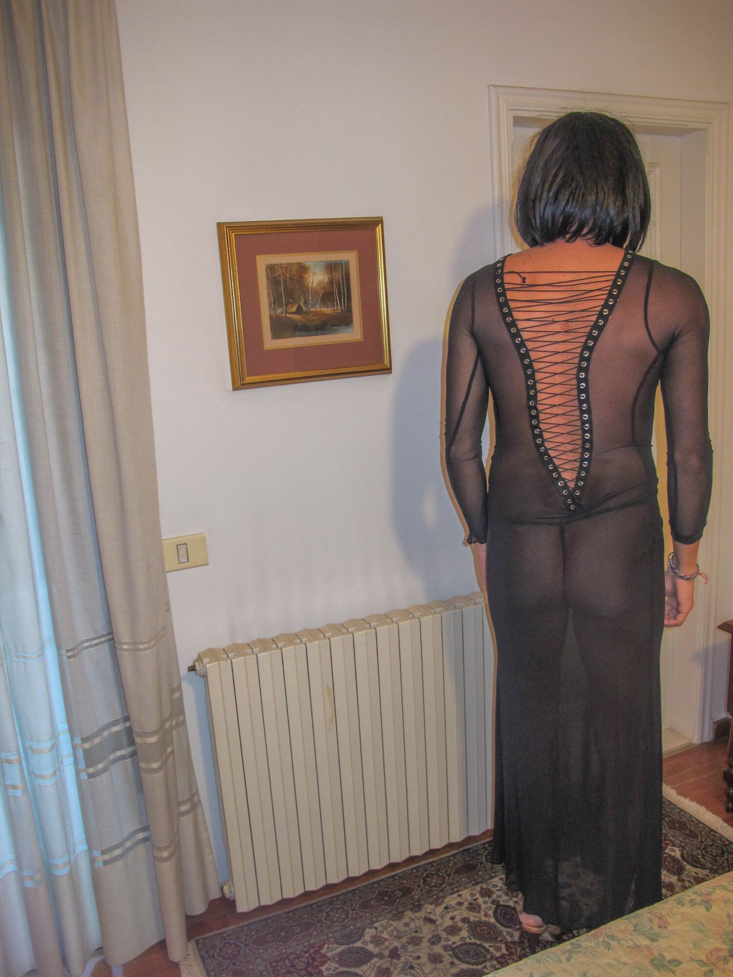 long evening dress and high heels , ready for the night out #2