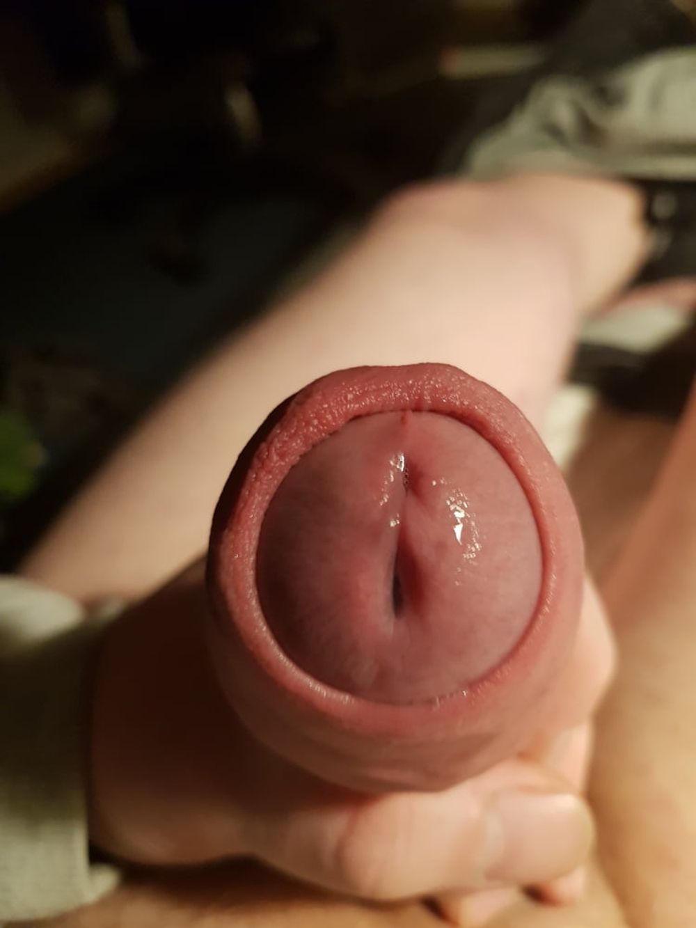 Foreskin Cum close up Big cockhead Amateur german #16