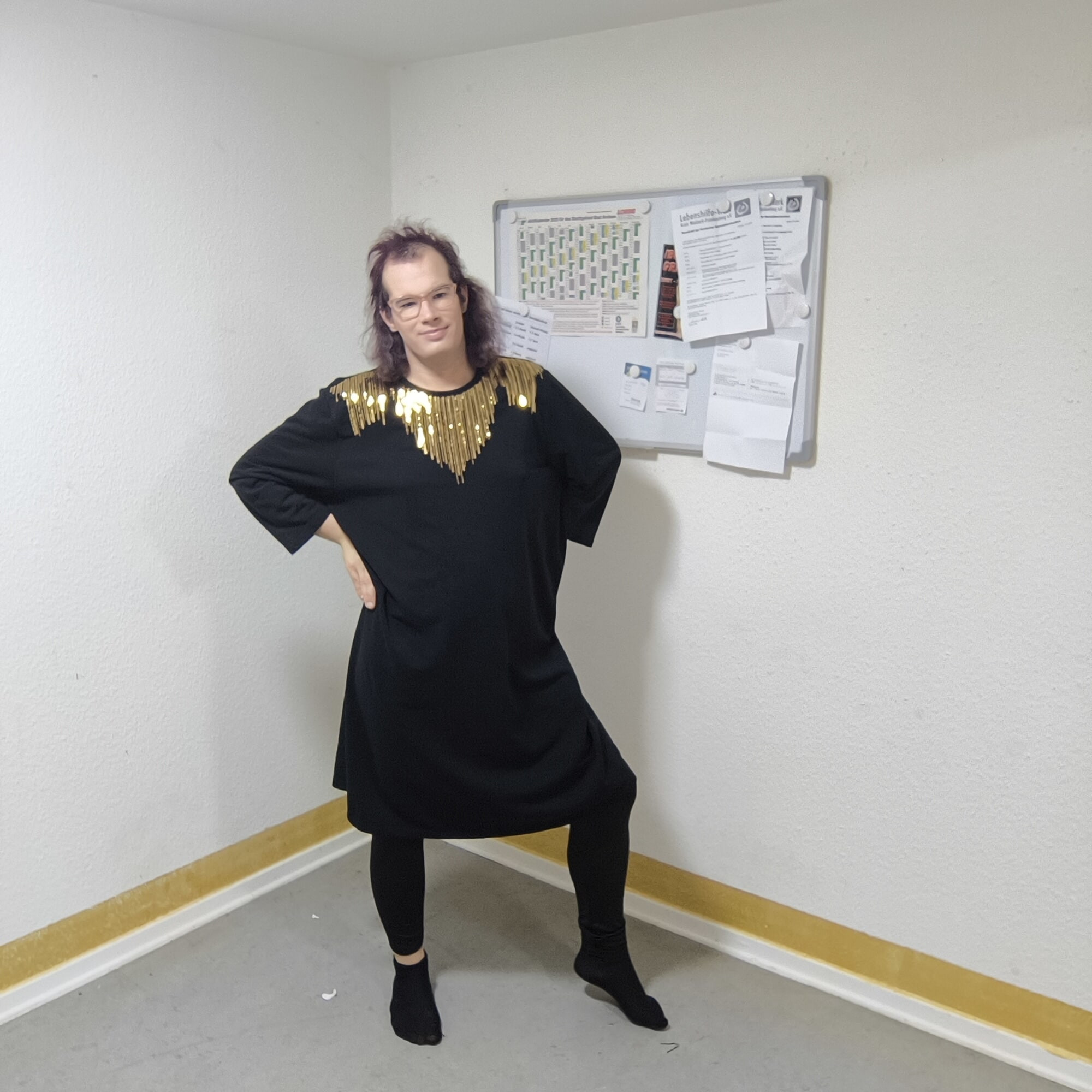 Ich in meiner Alltags Kleidung