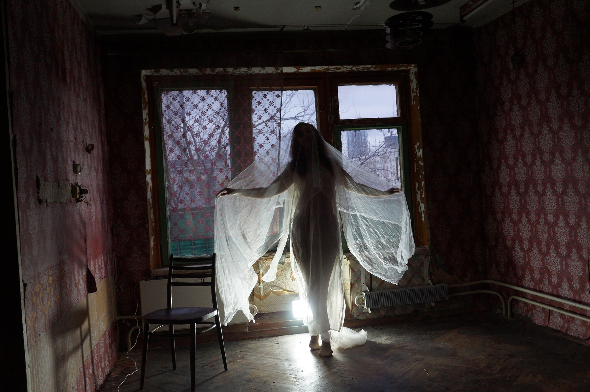 Ghost in a-maj in abandoned House #35