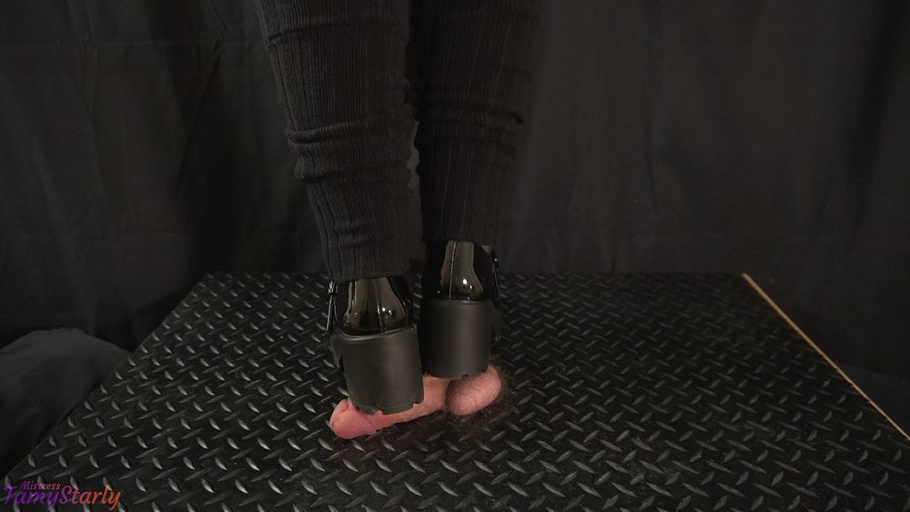 Painful CBT in Mary Jane Shoes - Bootjob, Shoejob #4