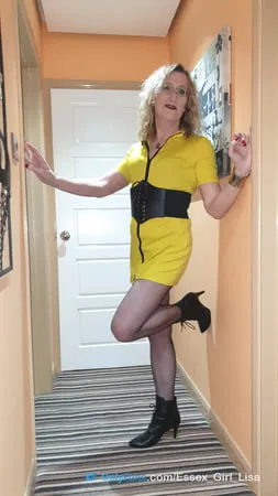 english milf lisa minidress and bodystockings         