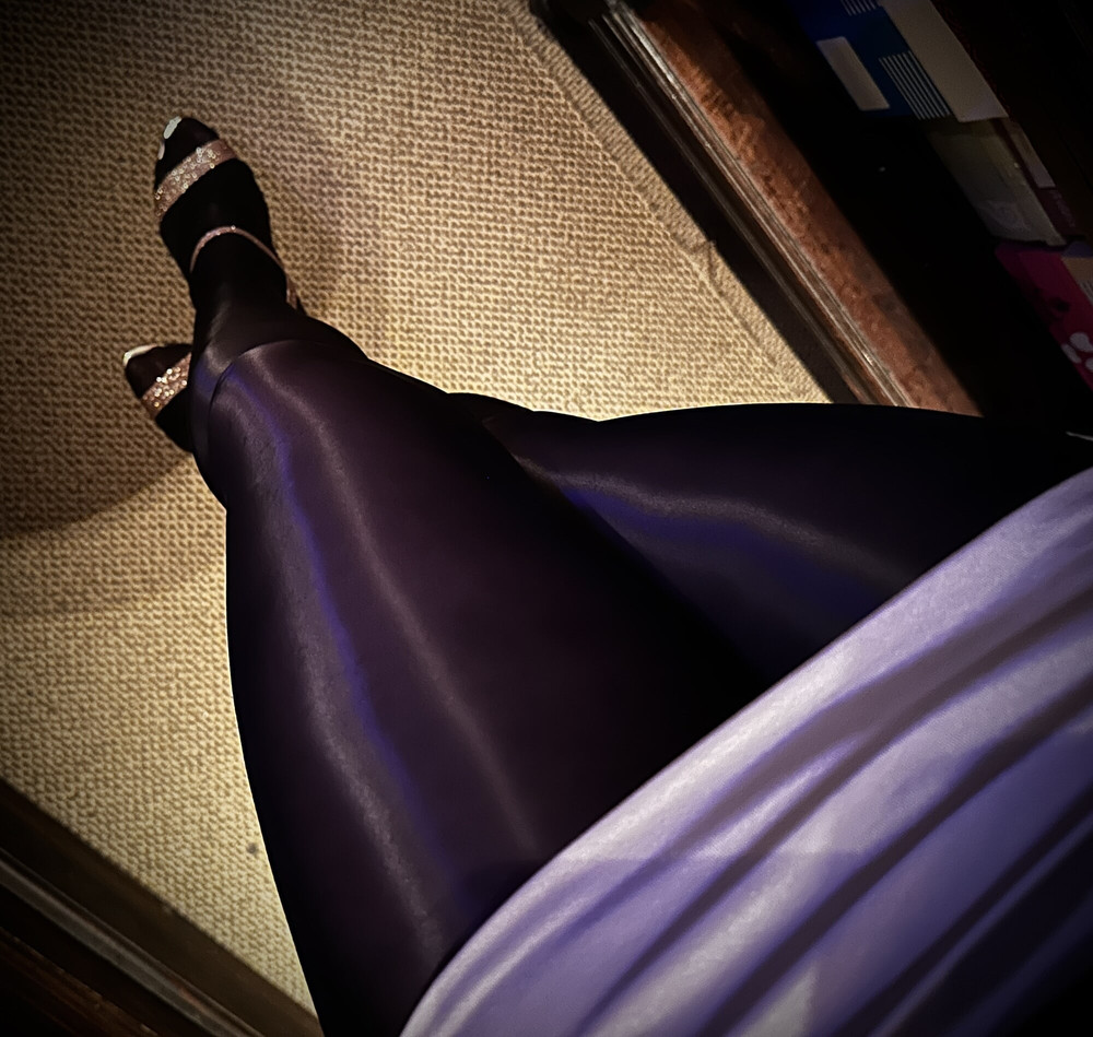 New Shiny Pantyhose for my Hot Legs #8