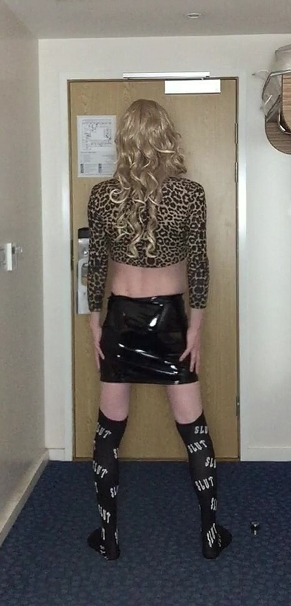 Sissy in leopard print top #21