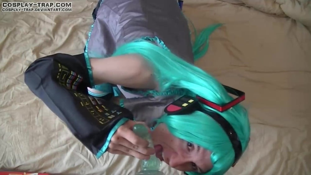 Crossdress cosplay Miku POV action #20