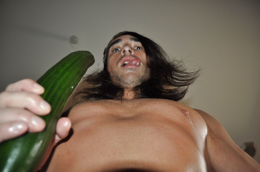 Tygra gets off with two huge cucumbers #44