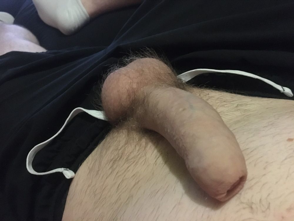 Hairy Dick And Balls Bondage Play With White Socks #22