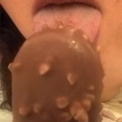 Hairy JoyTwoSex Playing With Ice Cream