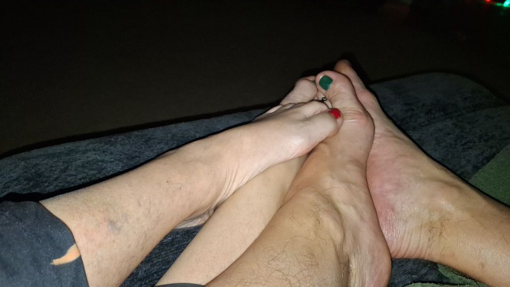 Showing off our Xmas pedicures #12