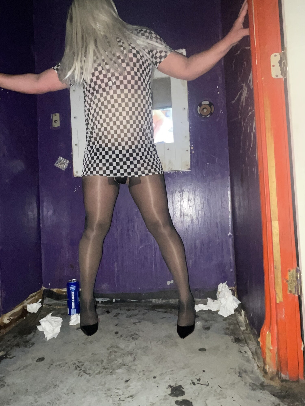 TXPANTYHOSE Crossdresser at the ABS #2