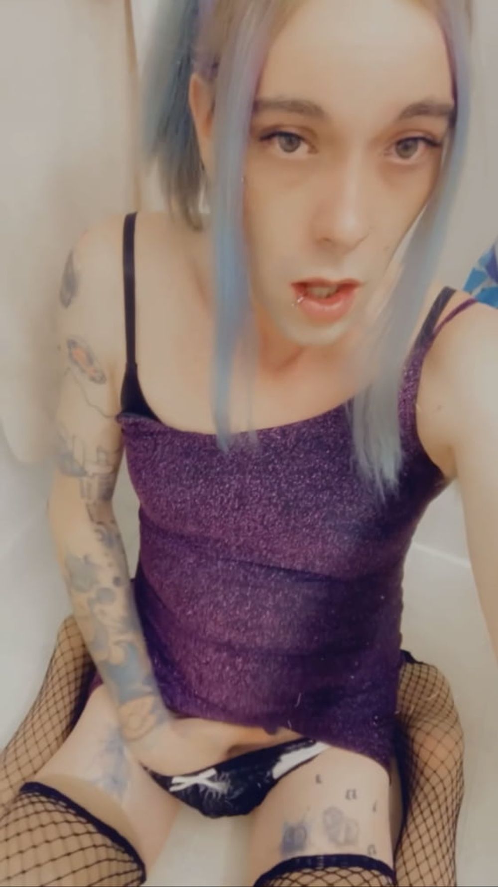 Hot Purple Minidress Slut #25