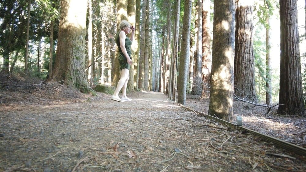 Crossdress Walk in the Pine forest #2