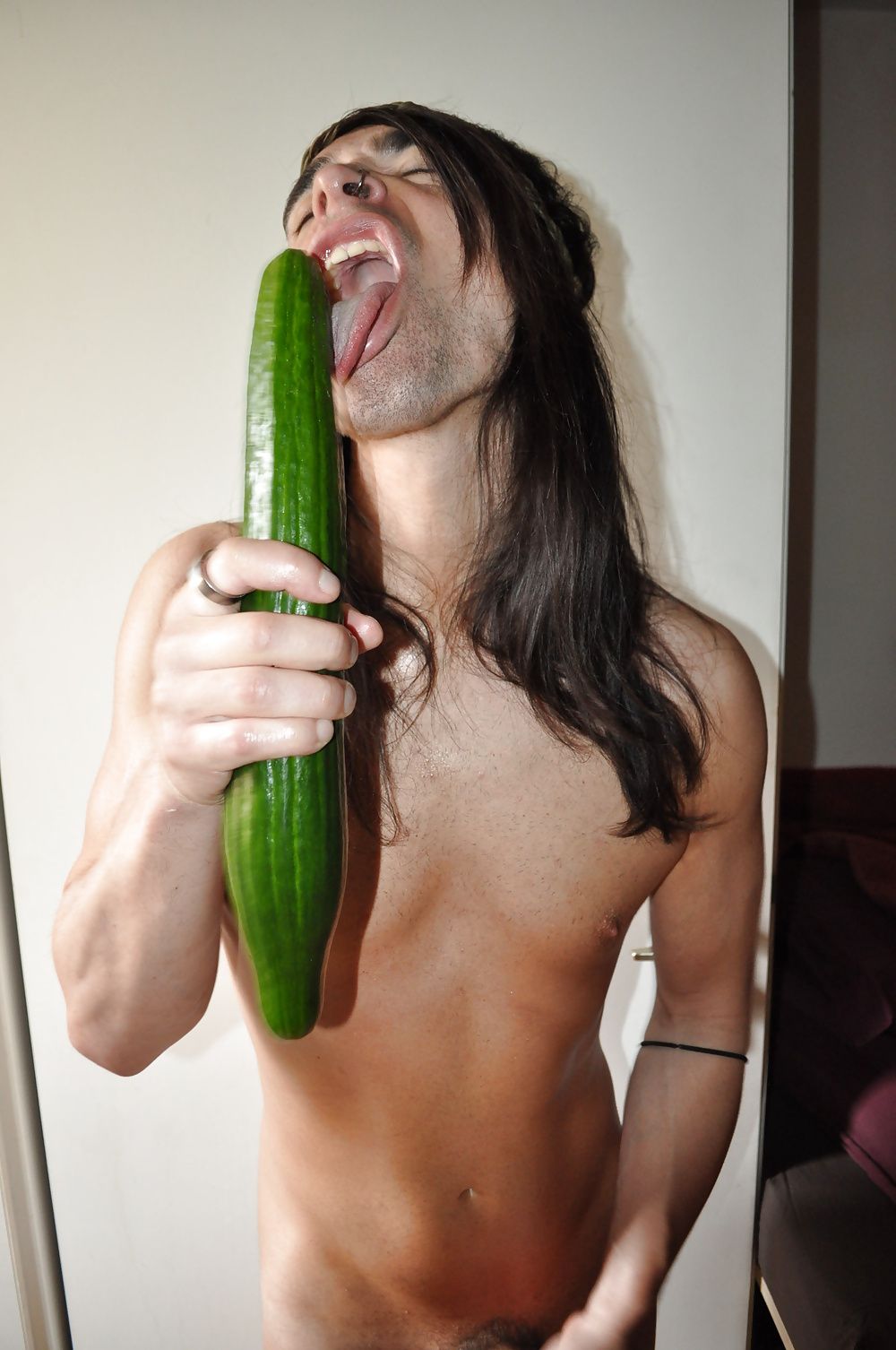 Tygra gets off with two huge cucumbers #21