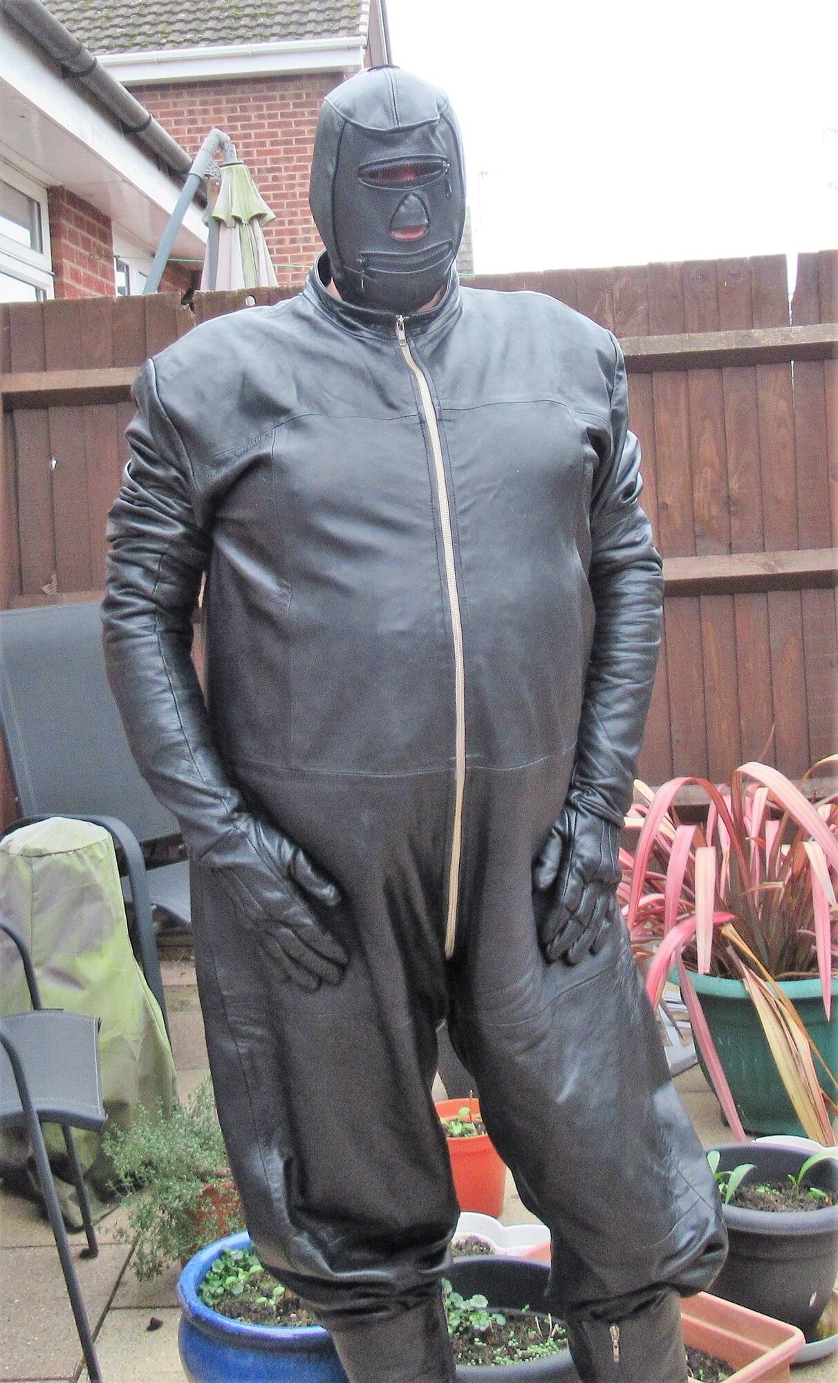 Full leather with hood