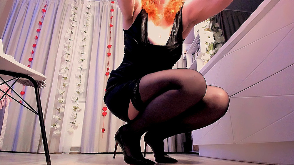 My legs in stockings and high heels #11