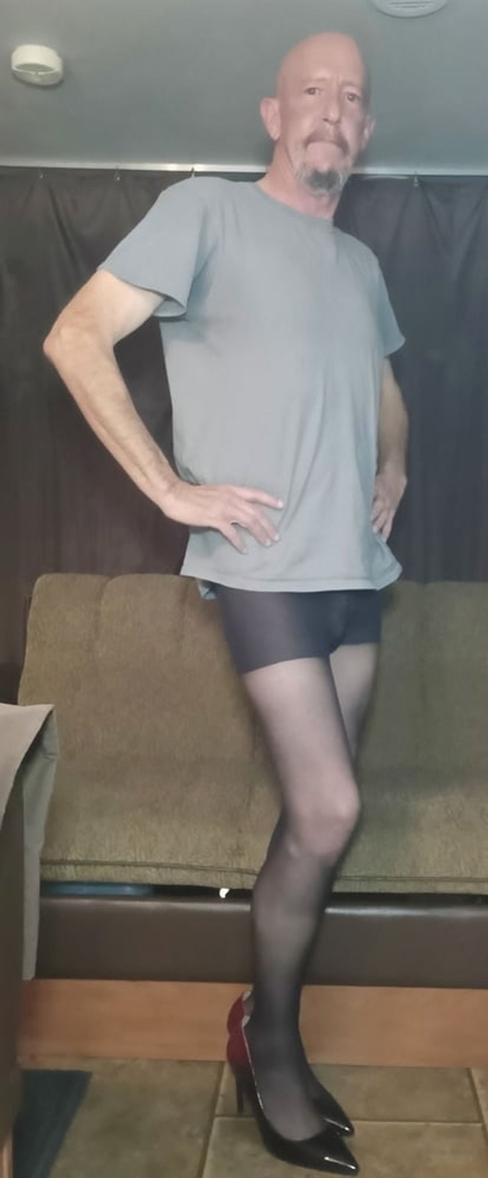 Faggot Andrew Brown Exposed Cross Dresser #6