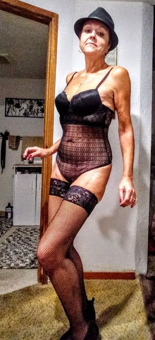 Black lace and Fishnets #12