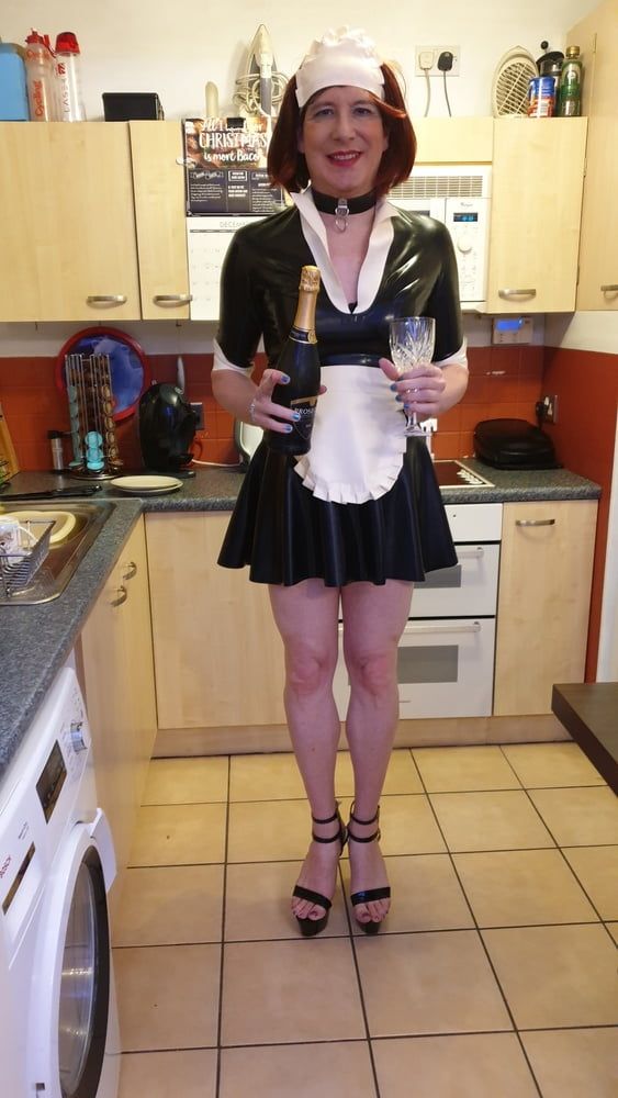 Sissy Lucy is a Latex Maid in Chastity #23