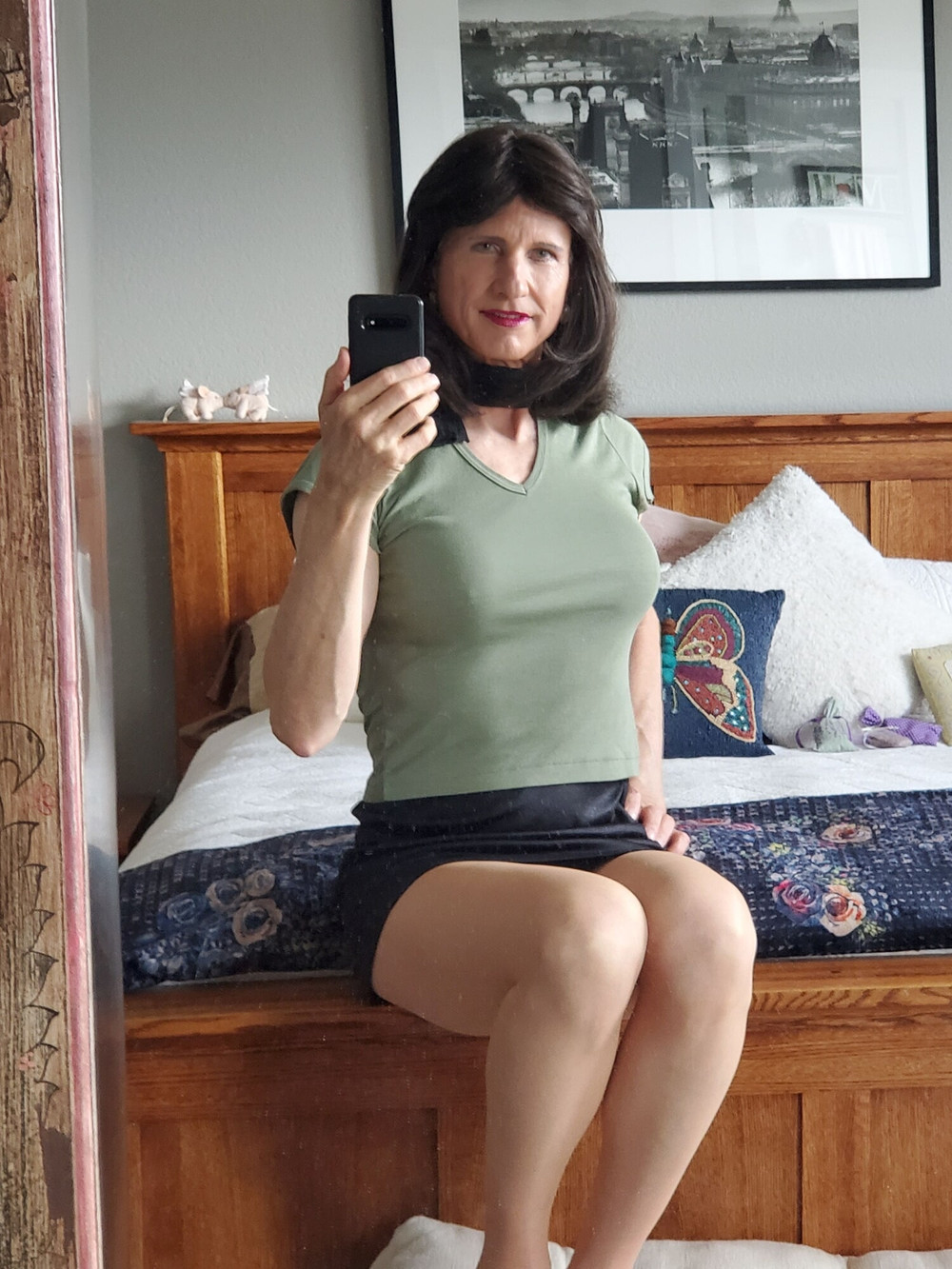 Black mini skirt #34
