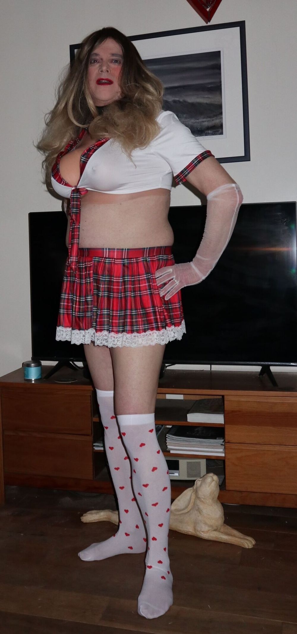 crossdressed in school uniform #8