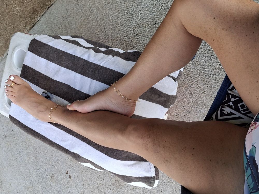 my girls sexy Legs and feet in the sun #13