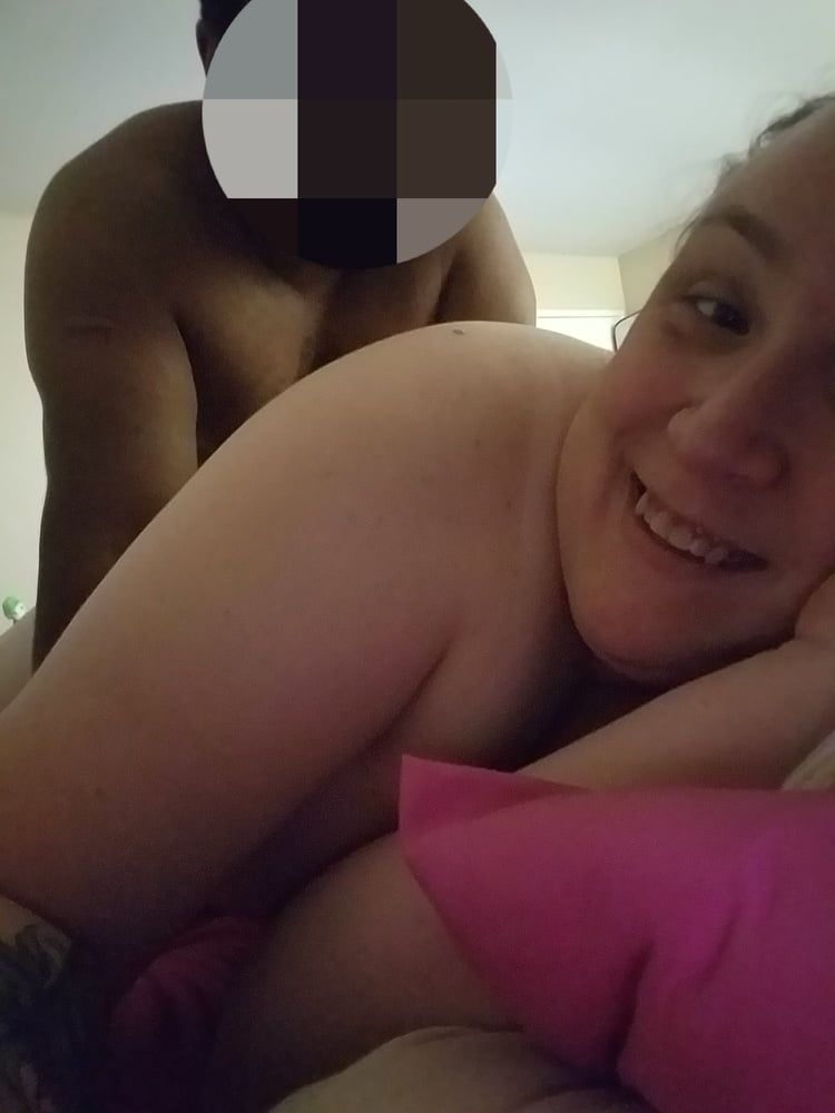 Trans BBW getting BBC from behind 