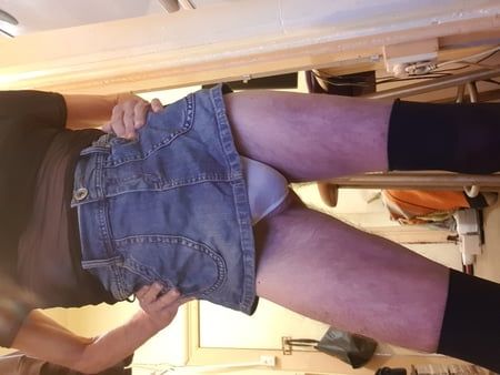 Panty boy flashing panties &amp;amp; ass &amp;amp; cock