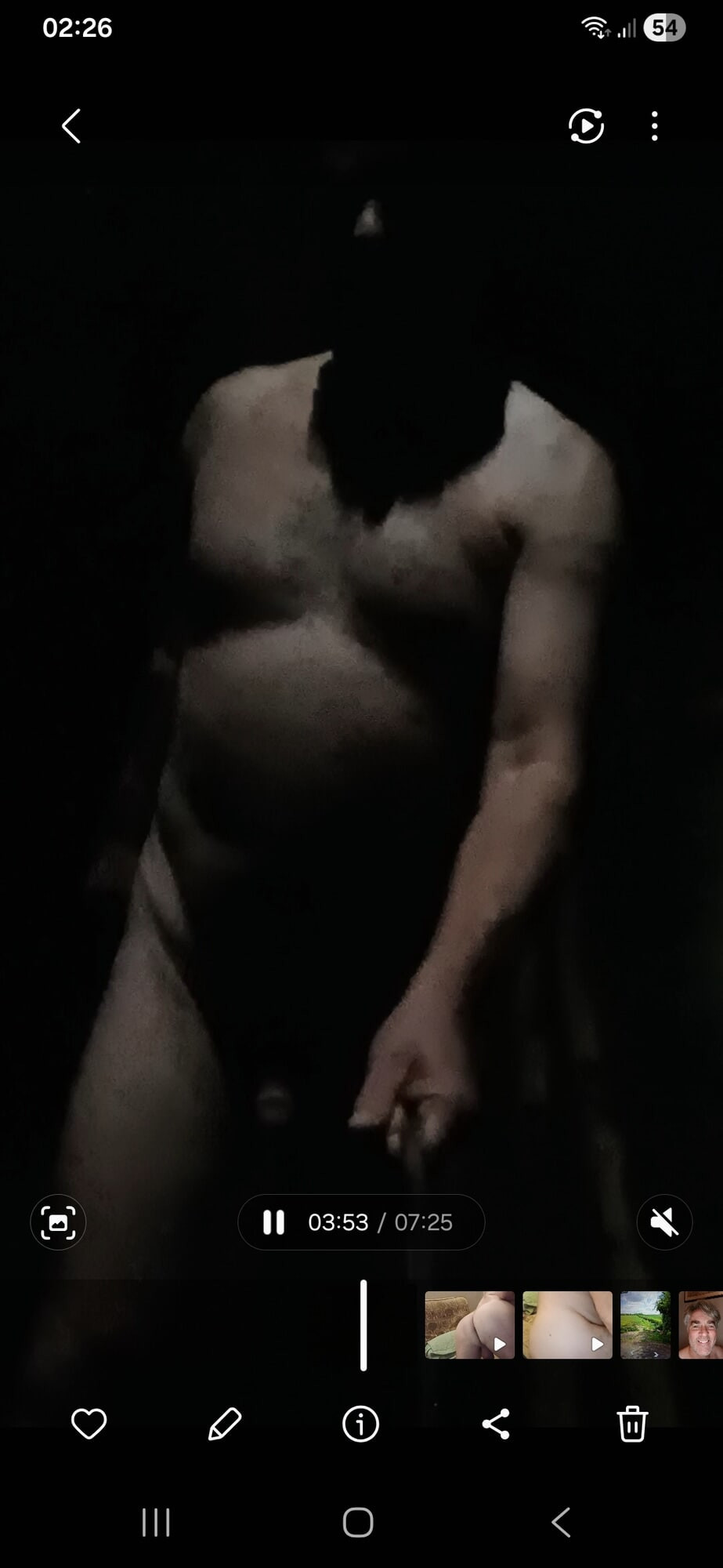 Naked in village centre #2